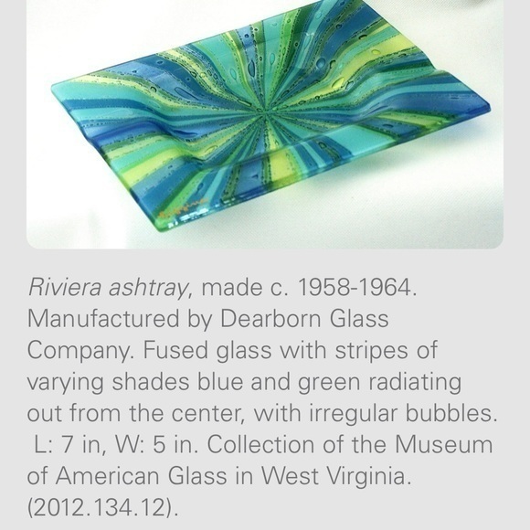 Higgins Studio for Dearborn Glass Company Fused Glass Riviera Astray - Picture 2 of 4